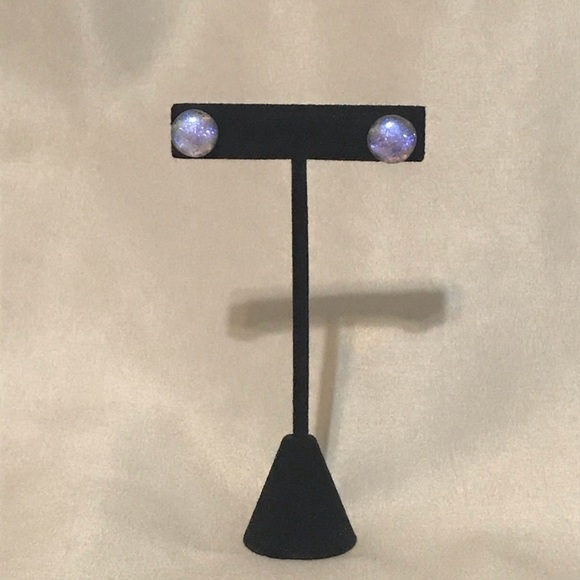 Iridescent Stud Earrings - Picture 1 of 4
